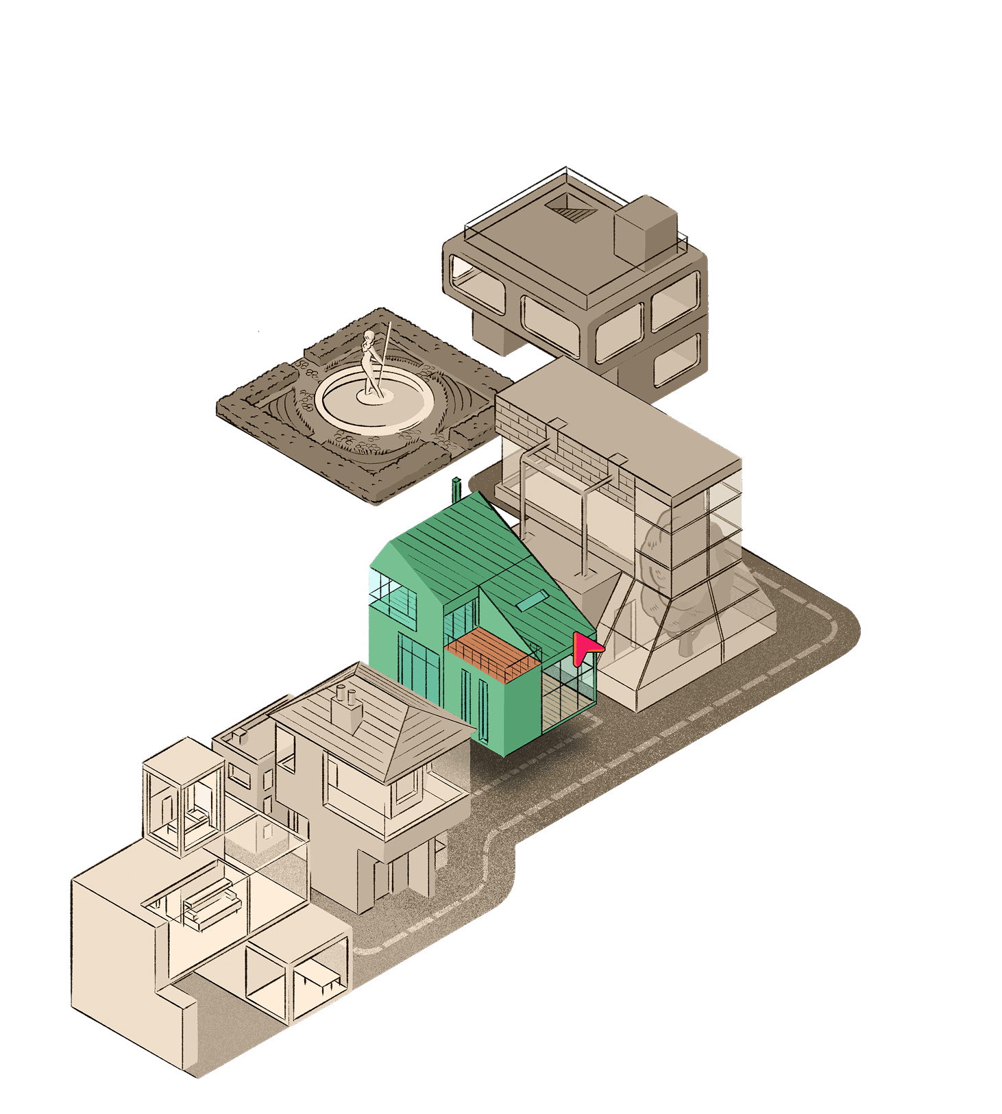 Architect city - building new house